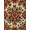 Orange, Pattern 15, variant on ODIKA 4' x 6' Machine Washable Non-Slip Area Rug, bohemian floral High Traffic Rug, Orange, 1144763