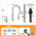 thumbnail image 5 of Sunrinx 8 Inch Widespread Bathroom Faucet Chrome 3 Hole Dual Handle Swivel High Arc Drain, 5 of 12