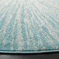 thumbnail image 4 of SAFAVIEH Evoke Vana Abstract Area Rug, Aqua/Ivory, 6'7" x 6'7" Round, 4 of 9