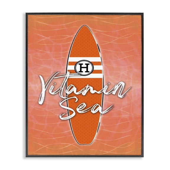 Stupell Industries Coastal Black Framed Giclee Art, 24 x 30, by Martina Pavlova