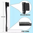 thumbnail image 3 of Juego de peine de peluquería, incluye cepillo de pelo de doble cara, cepillo pulidor, peine de cola de rata resistente para mujeres, peluquería, alisado de cabello. JAMW Sencillez, 3 of 5