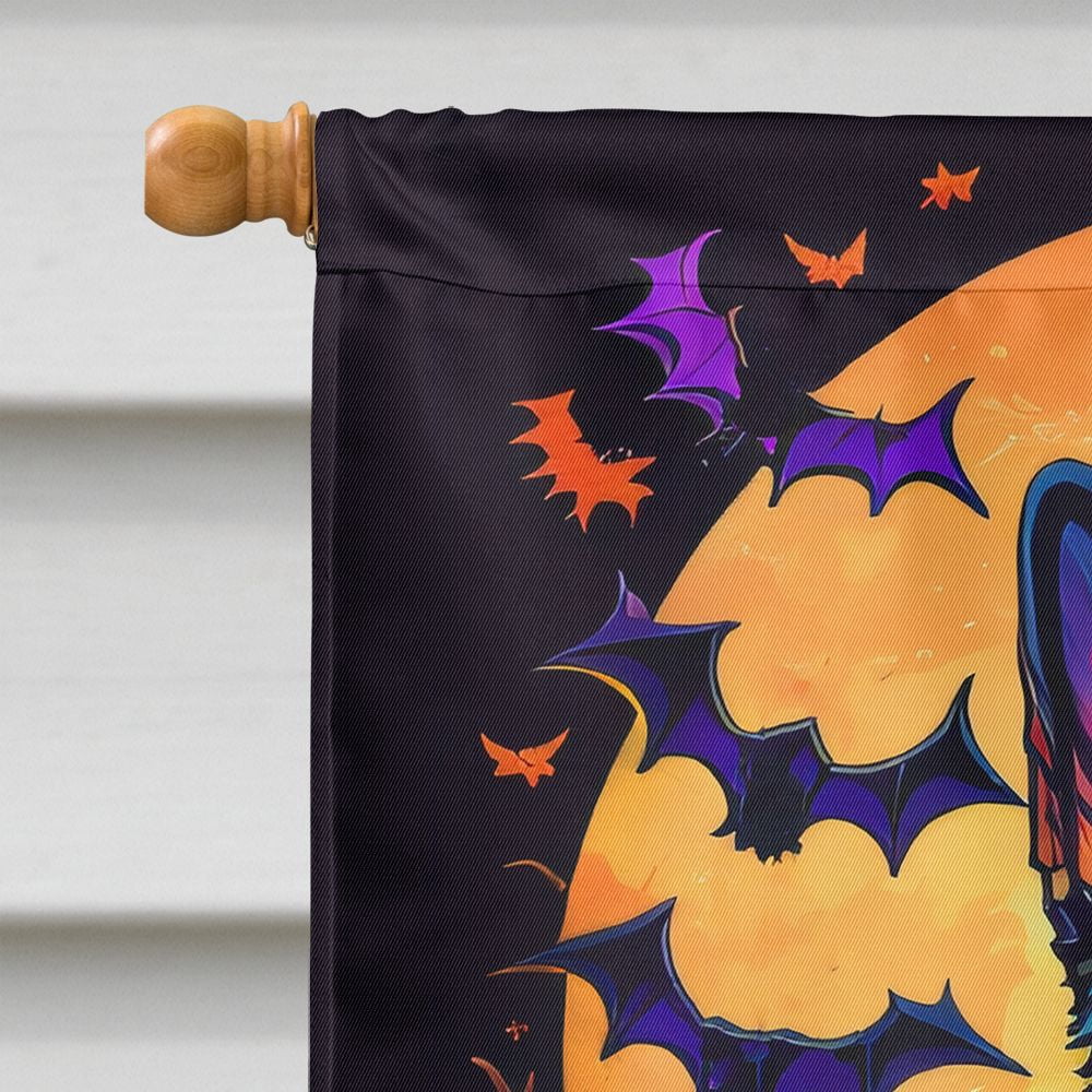 Halloween German Shepherd Dog House Flag 28x40IN Double-Sided Polyester Decorative Sleeve Pole Flag for Outdoor Home Garden