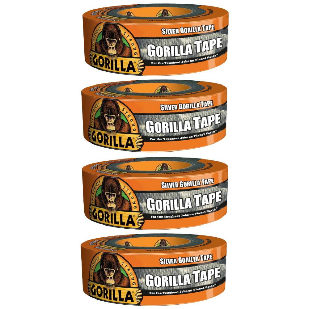 Silver Gorilla Tape Double Thick Adhesive Strong Tough Indoor Outdoor