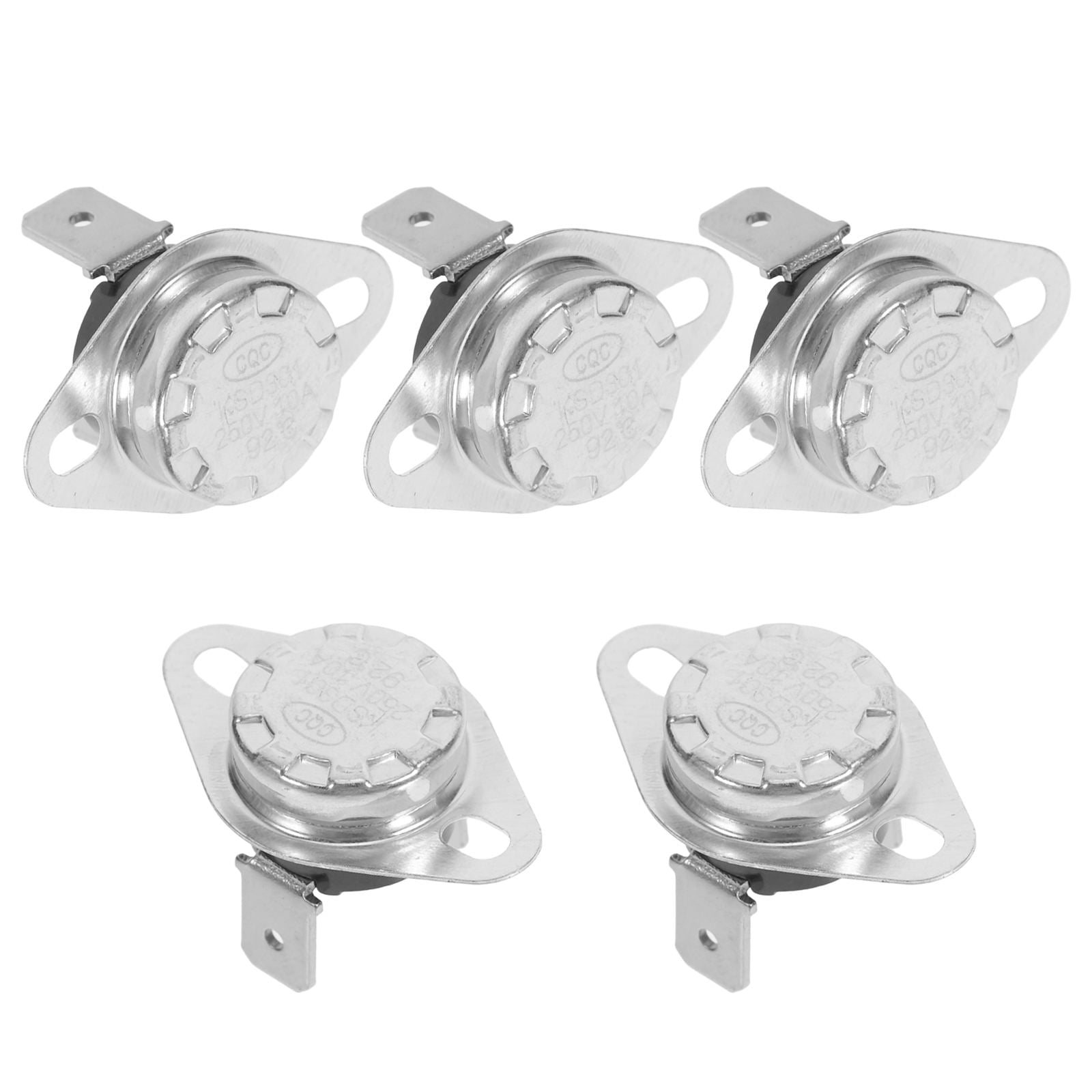 Uonlytech 5-Pack Normally Closed Thermal Control Thermostat for Home Heating Appliances and Systems