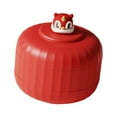 thumbnail image 2 of Organizador de almacenamiento de alimentos, decoración china de Año Nuevo, plato de frutas multiusos Rojo Pequeño 2 capas, 2 of 9