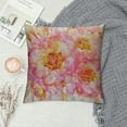thumbnail image 2 of COMIO  Throw Pillow Case Peach Peony Square Cushion Cover Standard Pillowcase for Men Women Home Decorative Sofa Armchair Bedroom Livingroom, 2 of 5
