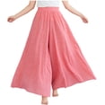 thumbnail image 2 of Babysbule Womens Wide Leg Dancing Pants Fashion Women's Summer Casual Loose Elastic Waist Comfy Trousers Pants, 2 of 8