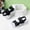 Black, variant on CYRBOKO Boys Flat Sandals, Non-Slip Hook&Loop Soft Sole Open Toes Kids Shoes White Size 13 (Little Kids)