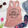 thumbnail image 2 of Support Wildlife Raise Boys Tank Top, Ladies Racerback Tank Top, Funny Boy Mom Tank, Mama Tank, Mommy Tank, Desert Pink, XX-Large, 2 of 3