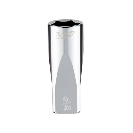 UPC: 0045242565399 | Milwaukee-45-34-9021 1/4 in. Drive 9/16 in. SAE 6-Point Deep Socket