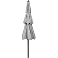 thumbnail image 3 of ABCCANOPY 11FT 3 Tiers Patio Umbrella With Crank Handle, Gray, 3 of 5