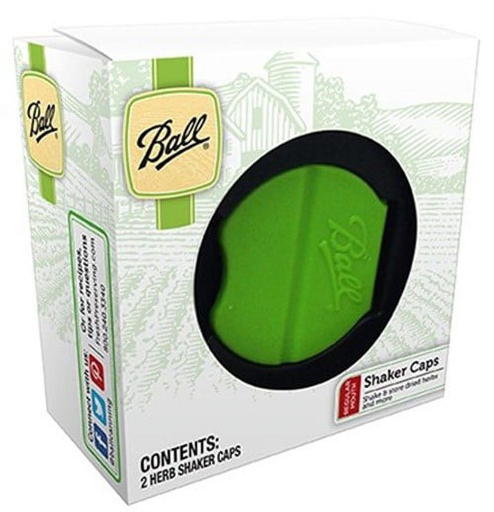 Ball Herb Shaker with Lids, 2 Count, Plastic