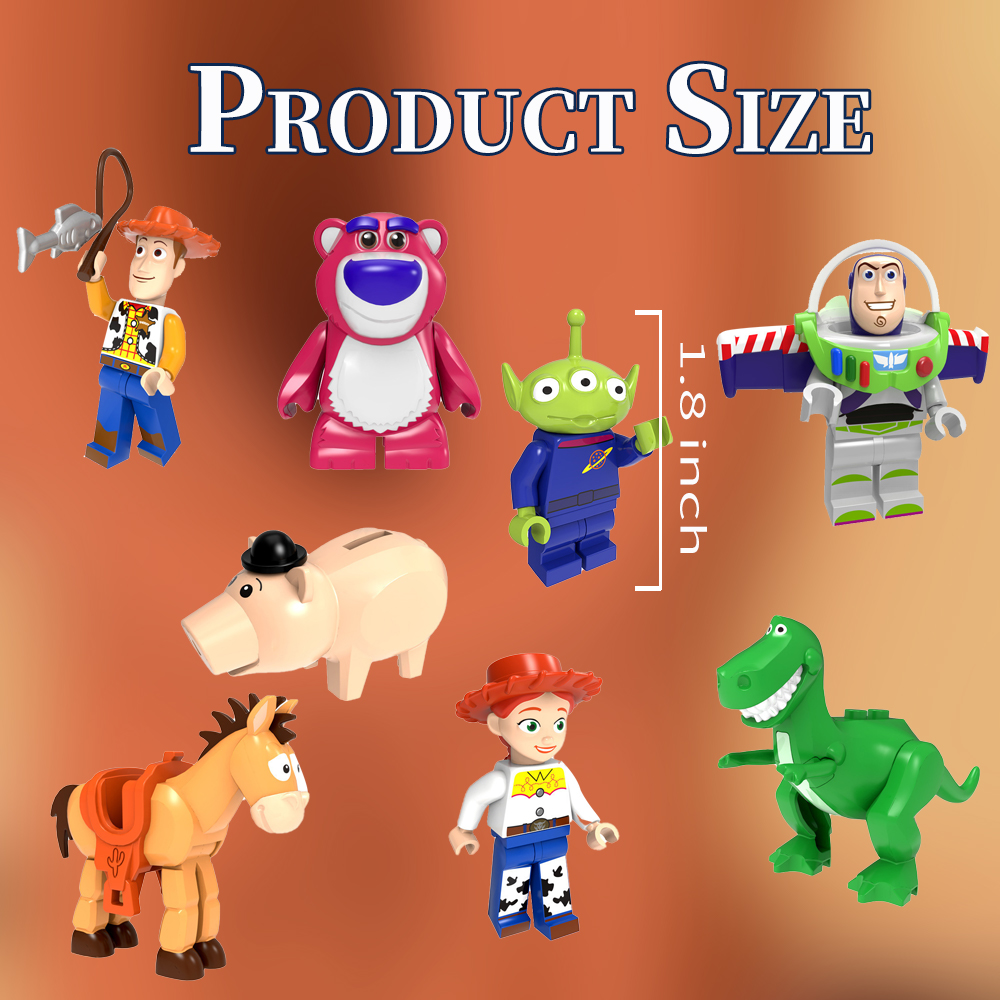 Buy 8 pcs Toy Story Minifigure Building Block Kit Action Hero Set Toy