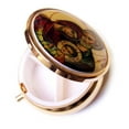 thumbnail image 3 of Gold Plated Pill case or Box with The Holy Family enameled on The Box, 3 of 5