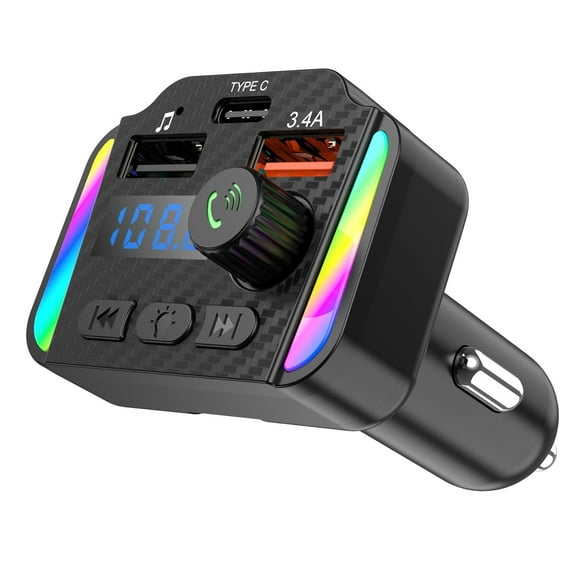 Cameland Automobile and Motorcycle Products Car Mp3 Seven Colours Ambient Light Car Bluetooth Hands-Free Aux Audio Input Car Fm Player