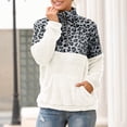 thumbnail image 4 of Blusa de sudadera con cremallera de manga larga suelta de moda informal con estampado de leopardo para mujer Fridja  fhghd4844, 4 of 5