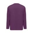 thumbnail image 7 of YLSDY Men's Long Sleeve Henley T-Shirt Notch Neck Casual Slim Fit Lightweight Top Purple L, 7 of 7