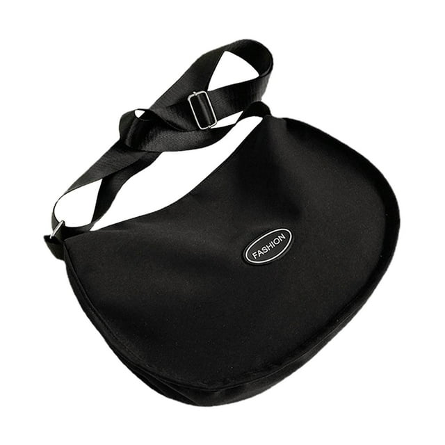 Bolso de hombro para mujer Bolso bandolera de gran capacidad Hombres Mujeres Moda Cremallera Bolso de lona Bolso de mano para correr Trekking Escalada negro Fernando Bolso de hombro para mujer