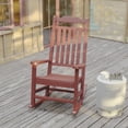 Flash Furniture Winston All-Weather Poly Resin Rocking Chair in Red ...