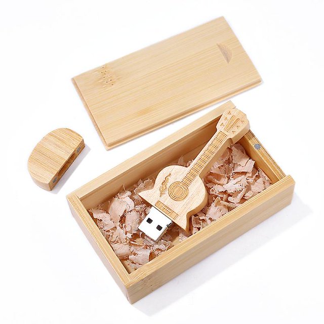 cueiha Maple Wood Guitar Shaped Usb Flash Drive 3.0/32gb Maple Woodcreative Usb Personalized Musical Instrument, Wood Color, One Piece QyroadwolfMaple Wood Guitar Shaped Usb Flash Drive