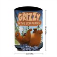 thumbnail image 3 of Grizzy y los Lemmings Funda enfriadora de latas, aislante de bebidas para mantener frías o calientes, funda térmica plegable para latas, portabebidas reutilizable, 3 of 6