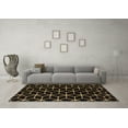 thumbnail image 3 of Ahgly Company Indoor Rectangle Abstract Brown Modern Area Rugs, 8' x 10', 3 of 4