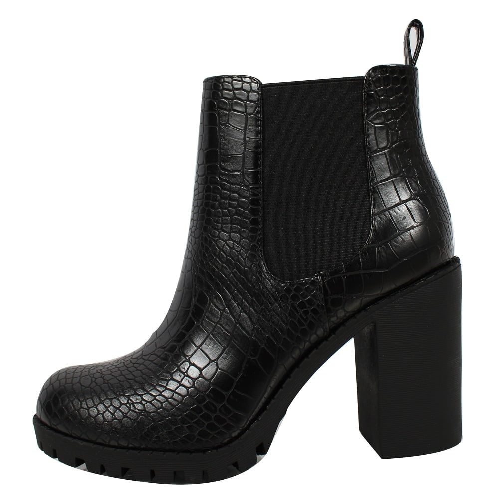 crocodile chelsea boots womens