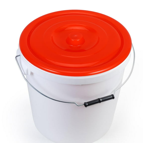 Beaupretty 2Pcs Red Plastic Trash Can Lid Replacement Covers for Outdoor Garbage Can