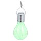 thumbnail image 1 of Lámpara LED colgante giratoria solar impermeable para exteriores, jardín y camping (carcasa verde), 1 of 8