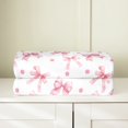 thumbnail image 3 of Erosebridal Princess Bowknot Flannel Blanket, Pink Ribbon Sherpa Throw, Cartoon Theme Decor, 3 of 7