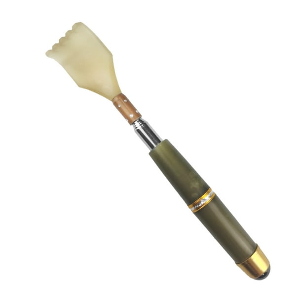 Seitruly Rascador de espalda Garra Masajeador de cuerpo telescópico Herramienta de rascado con mango inoxidable masajeadores Verde oscuro Seitruly CE000333-02