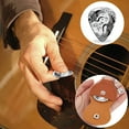 thumbnail image 3 of Personalized Guitar Picks Gifts Guitars Pick Keychain Double-side Engraved Crane Stainless Steel Guitar Pick with PU Leather Case Plectrum Guitars Set for Player Musician Lover Silver, 3 of 9