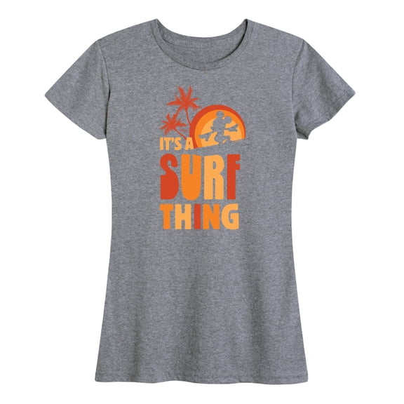 Mickey & Friends - It's A Surf Thing - Women's Short Sleeve Graphic T-Shirt