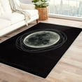 thumbnail image 1 of Moon Rugs for Living Room Bedroom Entryway - Aesthetic Rug 2x3 - Black Carpet for Home Decor - Washable Non Slip Patterned Indoor Small Area Rug - Soft & Low Pile (ZJ&393), 1 of 7