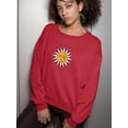 thumbnail image 2 of Vintage Sun Moon Daisy Sweatshirt Women -Image by Shutterstock, Female Small, 2 of 4