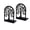 B, variant on A L Shaped Metal Bookends For Shelves Tree Design Decorative Book Stopper For Home Office