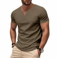 thumbnail image 4 of Men's Shirts Casual Short Sleeve Quick Dry Hiking Top Mens T Shirts Short Sleeve Shirt Neck Basic Tshirt, 4 of 8