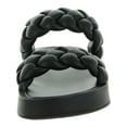 thumbnail image 3 of Steve Madden Womens Hillary Faux Leather Woven Flat Sandals, 3 of 3