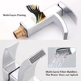 thumbnail image 5 of Robinet Salle Bain,Robinet Lavabo En Laiton,Robinet Salle De Bain Mitigeur Monocommande Pour Lavabo D'eau Froide Et Chaude Avec Tuyau Flexible Robinet, 5 of 5