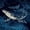 Whale Swimming Cosmic Ocean Blue Swirls, variant on 31"x8" Whale Swimming Cosmic Ocean Blue Swirls Complete Skateboards for Beginners, Double Kick 7 Ply Maple Deck Skateboard with Wheels, Gifts for Kids Teens