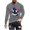 Gray, variant on Long Sleeve T-Shirts for Men Fashionable Men's Printed Top with Long Sleeved Round Neck and Smiling Face Printed Top/shirt,Red L
