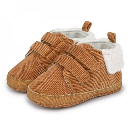 

Newborn Girls Boys Shoes Infant Baby Winter Sneakers Soft Sole Warm Corduroy Shoes Toddler Newborn Plush Lining Prewalker First Walker Crib Shoes 0-18M