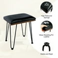 thumbnail image 5 of TC-HOMENY Makeup Vanity Table Set with Power Station, Dressing Table w/ Mirror & 2 Drawers, Vanity Desk for Bedroom, dressing room, Wooden, 5 of 10