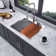 thumbnail image 3 of Drop-in Single Bowl Stainless Steel Kitchen Sink with Workstation, 3 of 8