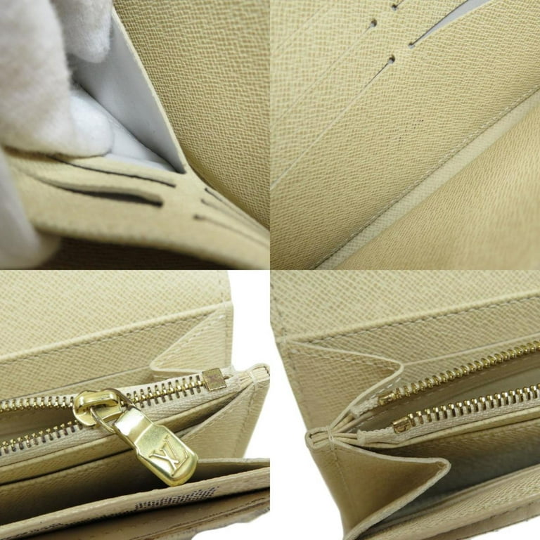 Louis Vuitton Bi-Fold Wallet N63208 Sarah Wallet Damier Azur White