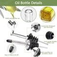 thumbnail image 2 of Botella dispensadora de aceite Leaflai Glass de 500 ml con acero inoxidable, 2 of 7