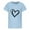 Light Blue, variant on WhouRiu Toddler Girl' Tshirt Heart Print Short Sleeve Loose T Shirt Children Summer Cozy Soft Loose T-Shirt Black,Sized 3-4