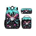 thumbnail image 2 of Baseball Drip Graphic Backpack Set, Ice Cream Drip Art Style School Kit, Matching Lunch Bag And Pencil Pouch, Great Gift Choice For Back‑To‑School Occasions, 2 of 6