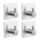 thumbnail image 1 of Ganchos para toallas, ganchos adhesivos para pared, acero inoxidable, impermeables, para ducha, ganchos resistentes, 4 paquetes, 1 of 5