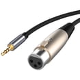 thumbnail image 3 of Conector XLR de 3 pines hembra a Cable adaptador macho de 1/8 "3,5mm, Cable de Audio de micrófono para altavoz, dispositivo de grabación de ordenador,, 3 of 6